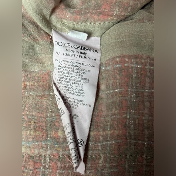 Dolce & Gabbana Lightweight Tweed Jacket - Picture 12 of 13